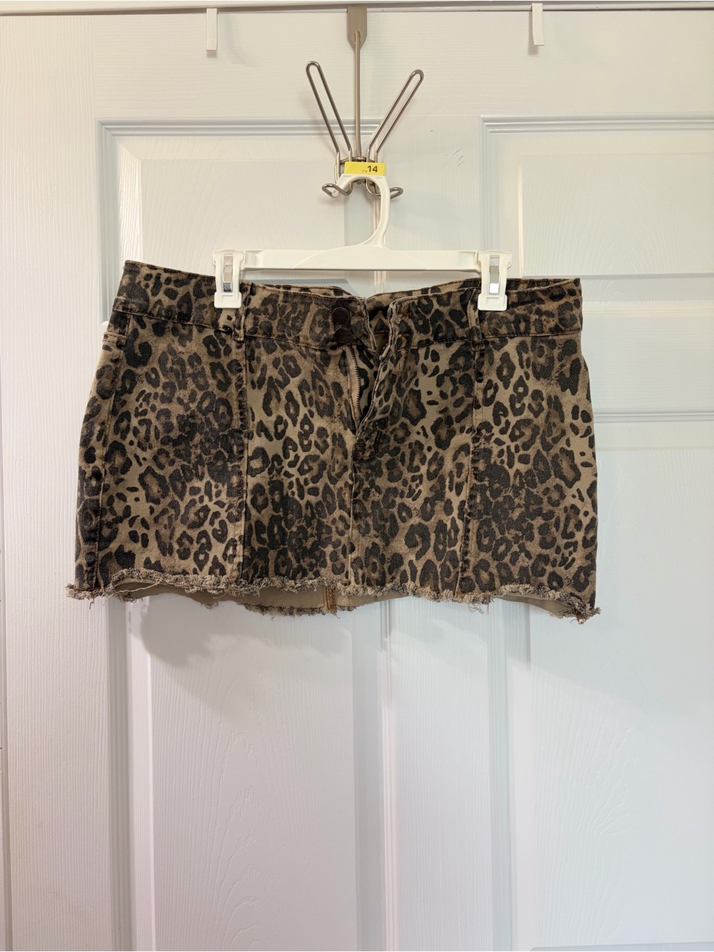 Leopard Print Mini Skirt